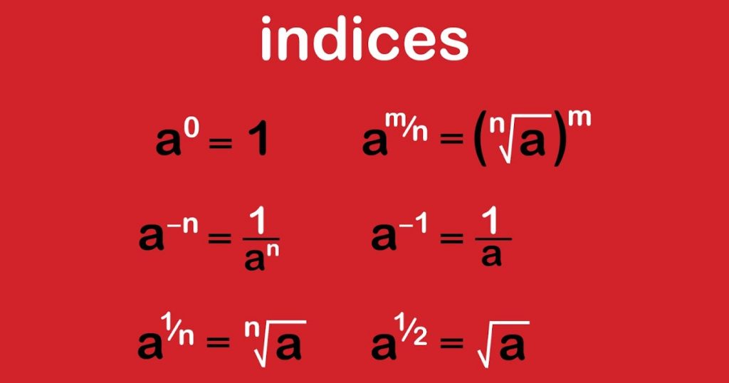 indices dot maths